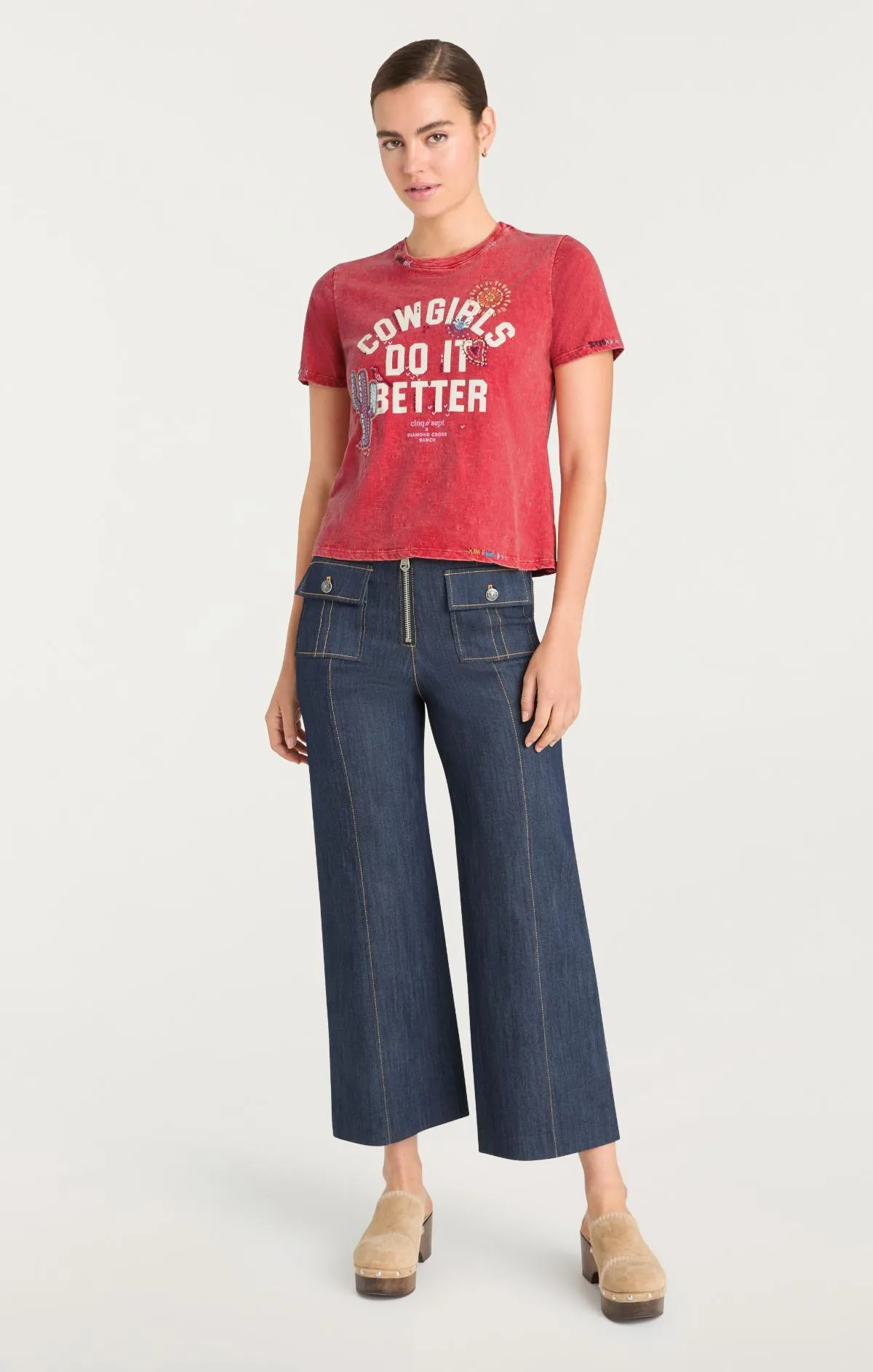Bespoke Cowgirls Do It Better Shrunken Tee sold by cinq a sept product image thumbnail 5
