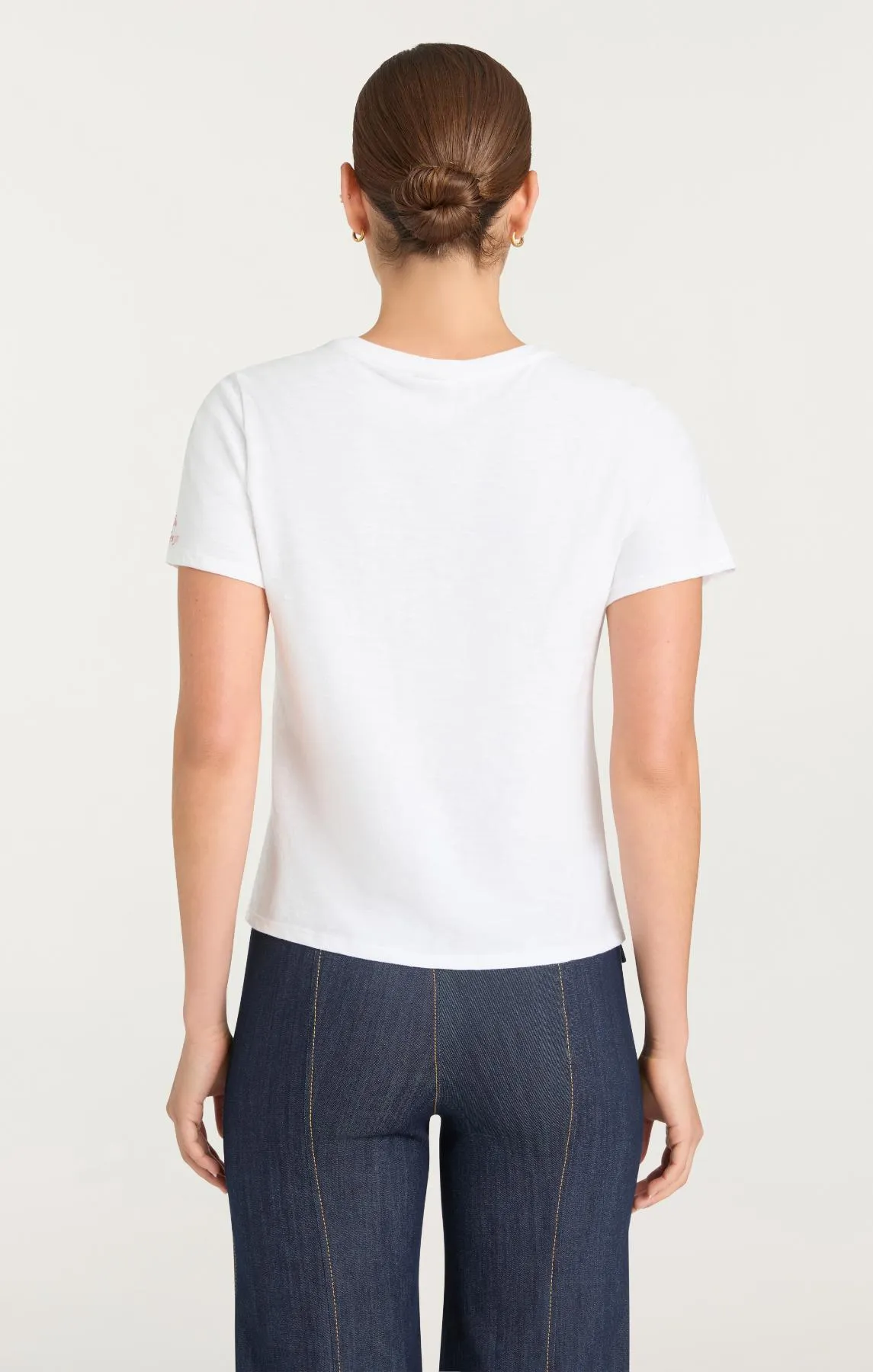 Rhinestone Doodle Heart Shrunken Tee sold by cinq a sept product image thumbnail 4