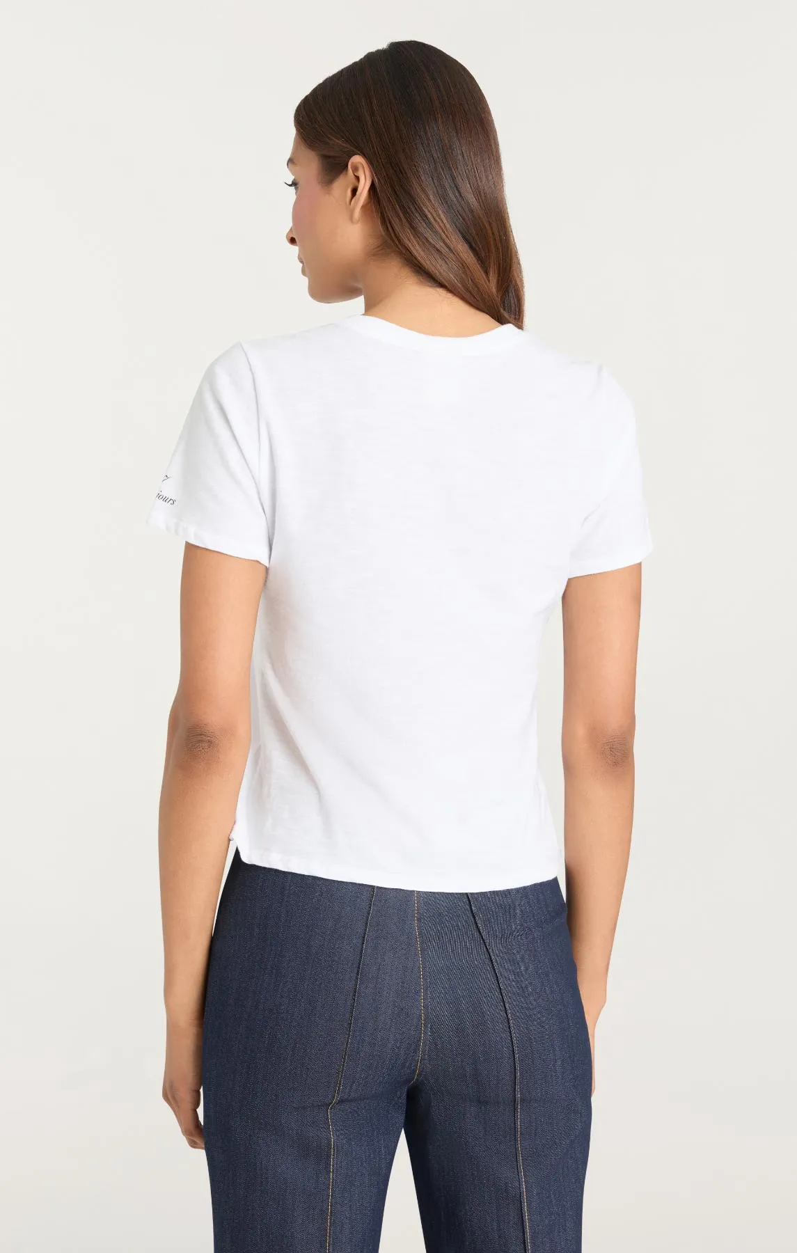 Rhinestone Paris Doodle Shrunken Tee sold by cinq a sept product image thumbnail 3