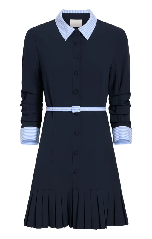 Stripe Shirting Lucilla Dress sold by cinq a sept