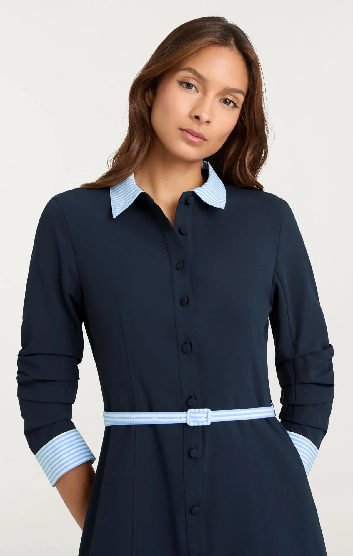 Stripe Shirting Lucilla Dress sold by cinq a sept product image thumbnail 5