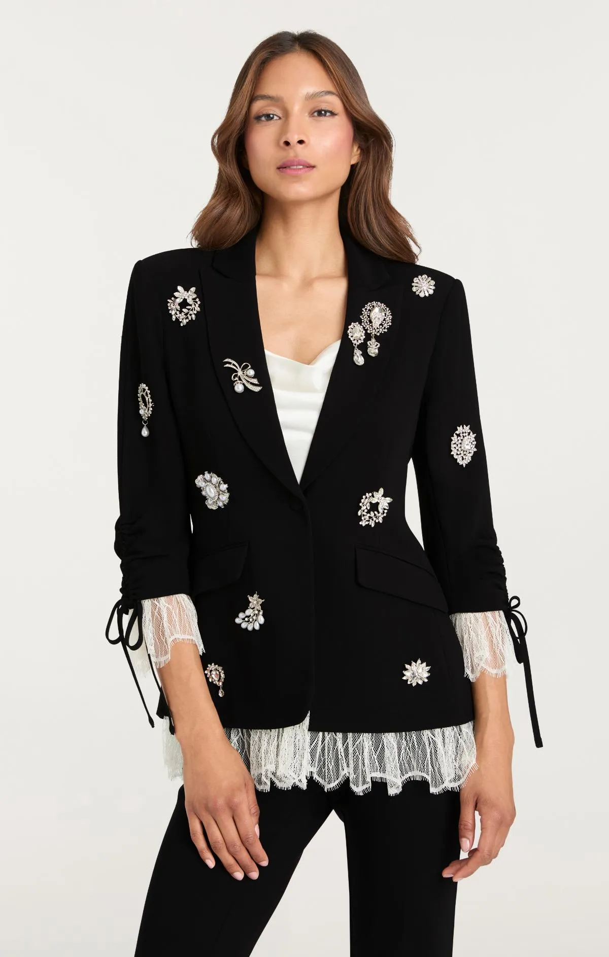 Crystal Brooch Roxie Blazer sold by cinq a sept product image thumbnail 3