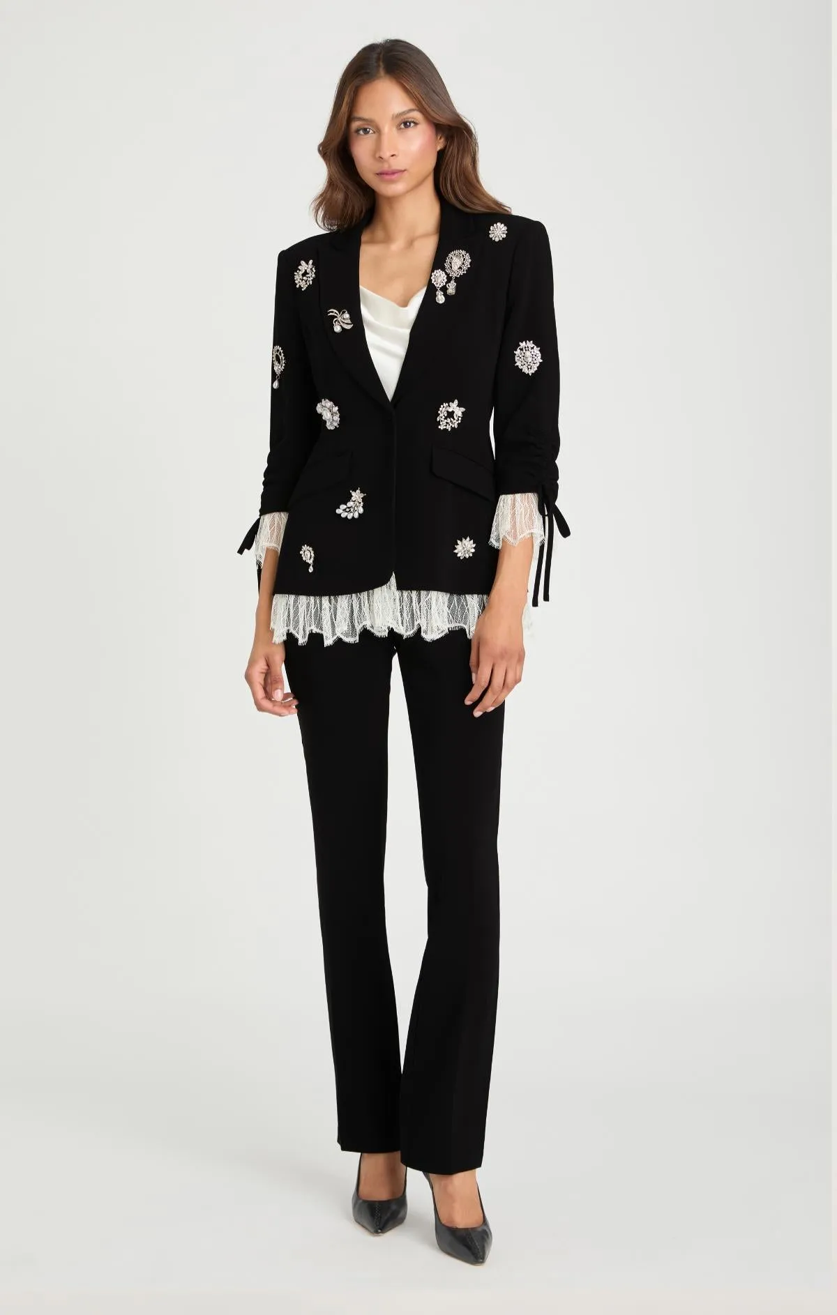 Crystal Brooch Roxie Blazer sold by cinq a sept product image thumbnail 2