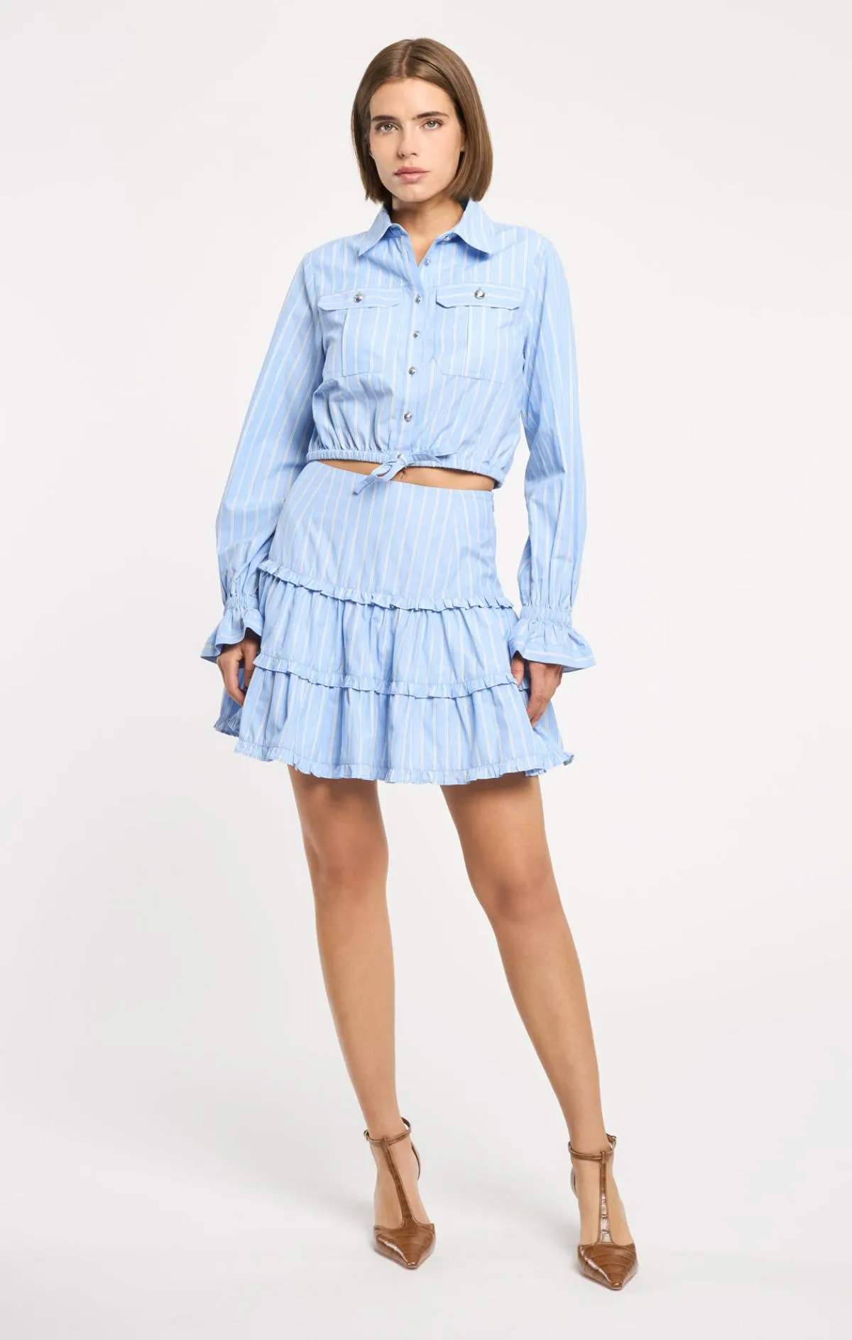Lili Stripe Thea Skirt sold by cinq a sept product image thumbnail 2