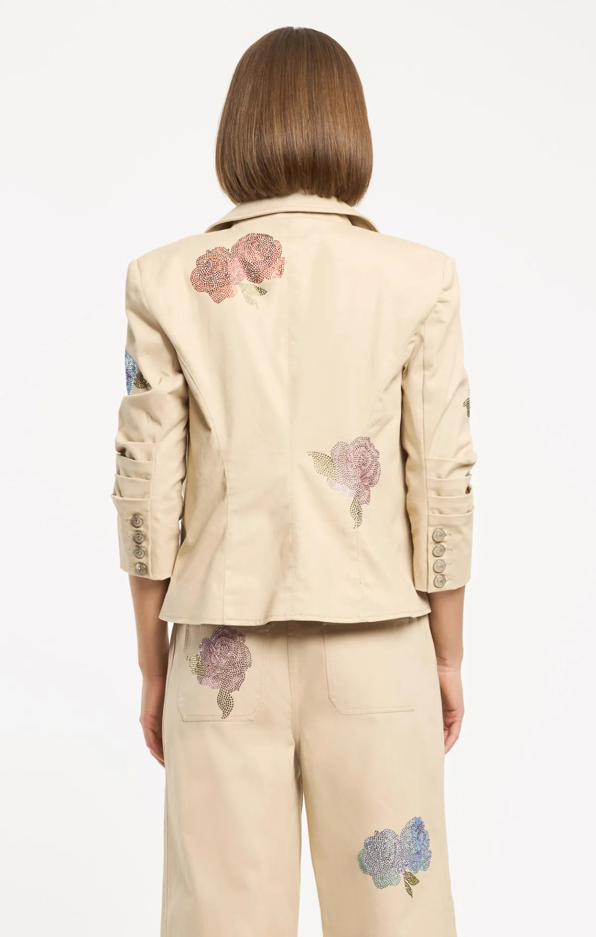 Heatset Roses Le Petit Khloe Blazer sold by cinq a sept product image thumbnail 3