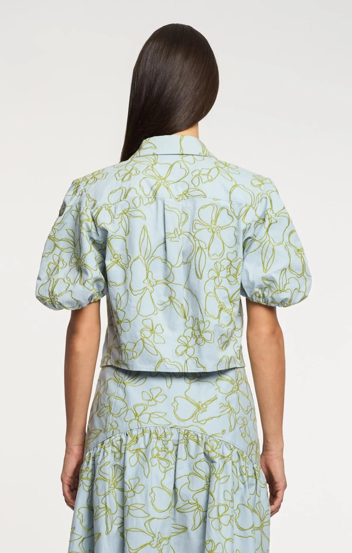 Embroidered Linework Floral Zoanne Top sold by cinq a sept product image thumbnail 4