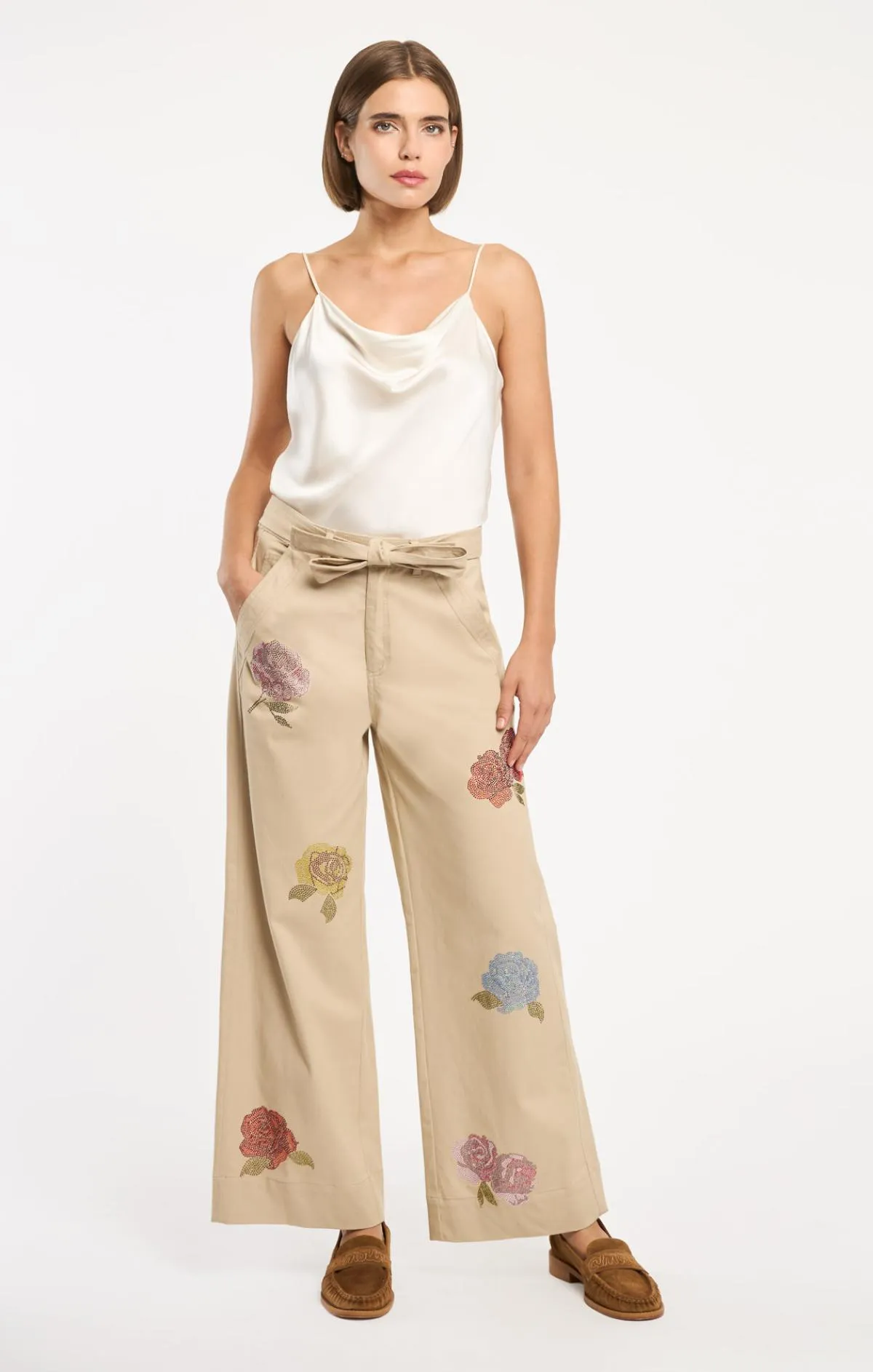Heatset Roses Mylah Pant sold by cinq a sept product image thumbnail 2