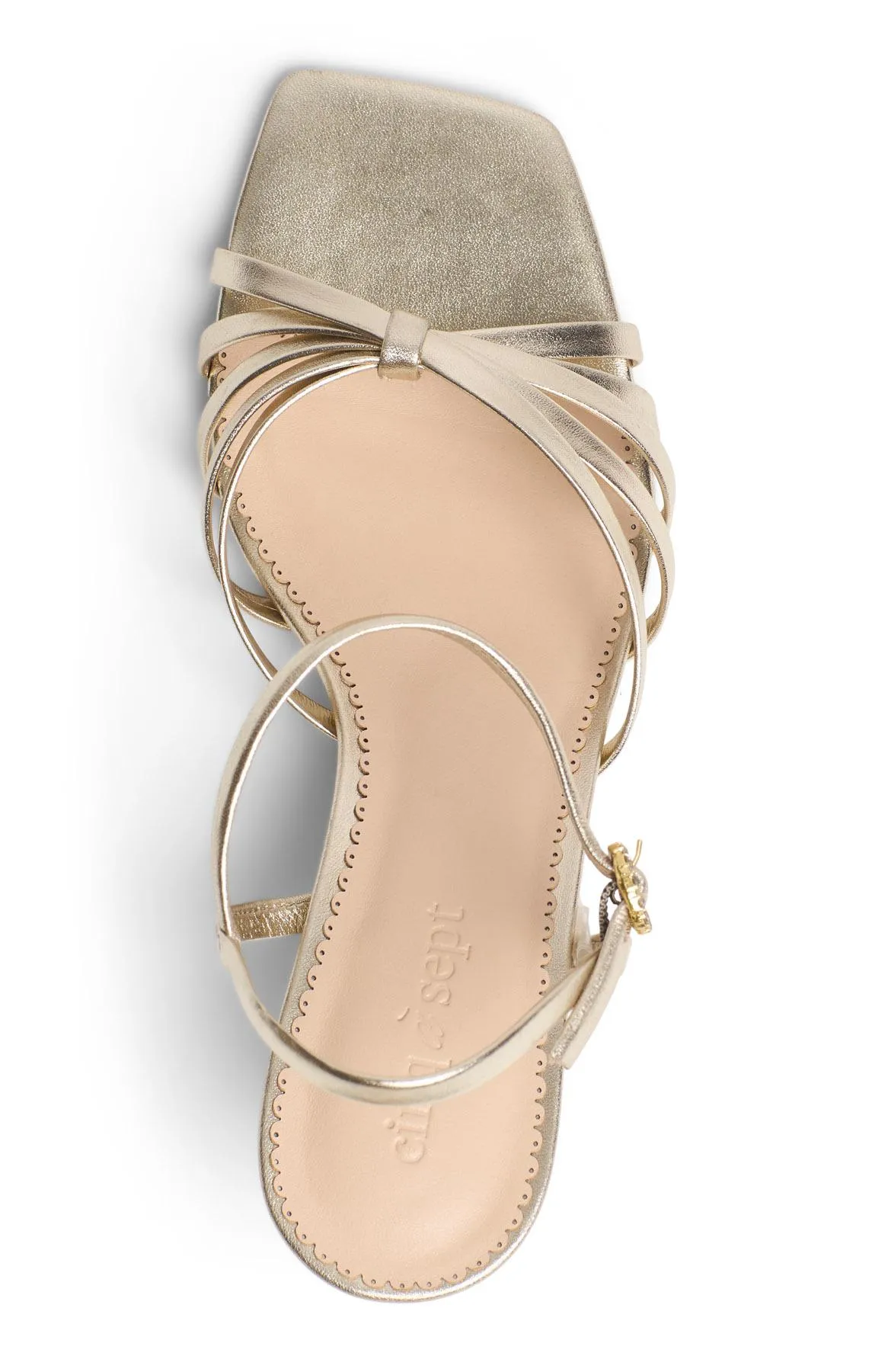 Malia Strappy Metallic Kitten Heel sold by cinq a sept product image thumbnail 3