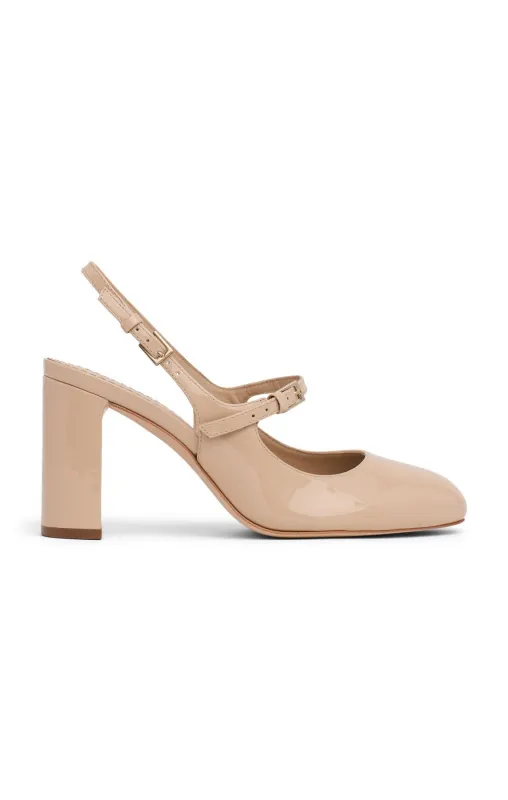 Lola Patent Slingback Heel sold by cinq a sept