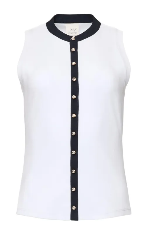 Sleeveless Beverly Top sold by cinq a sept