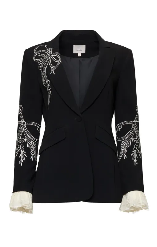 Cascading Ribbon Cheyenne Blazer sold by cinq a sept