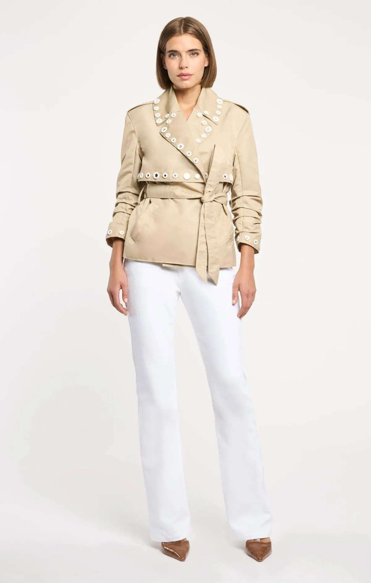 Crochet Mirrors Short Yates Trench sold by cinq a sept product image thumbnail 5