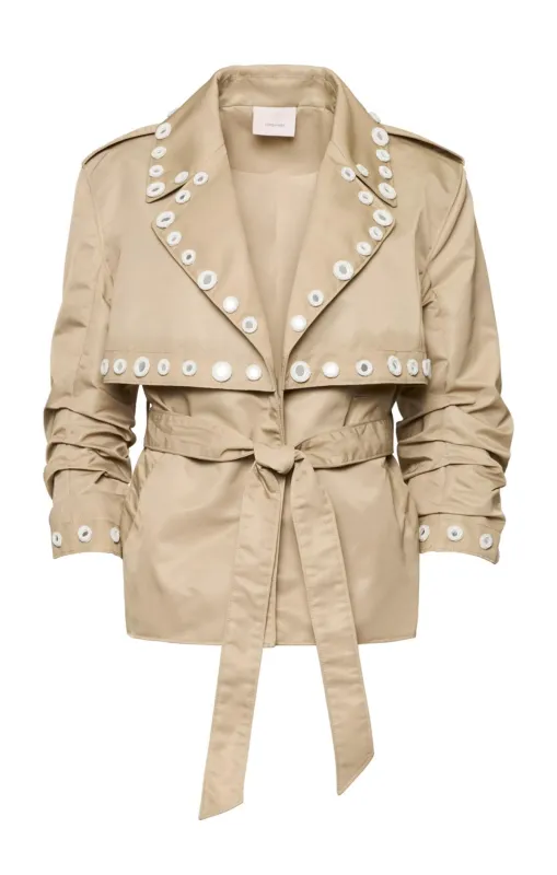 Crochet Mirrors Short Yates Trench made by cinq a sept