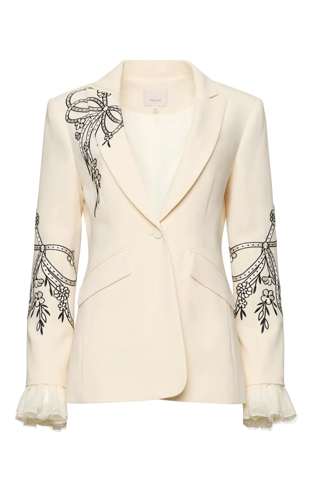 Cascading Ribbon Cheyenne Blazer sold by cinq a sept