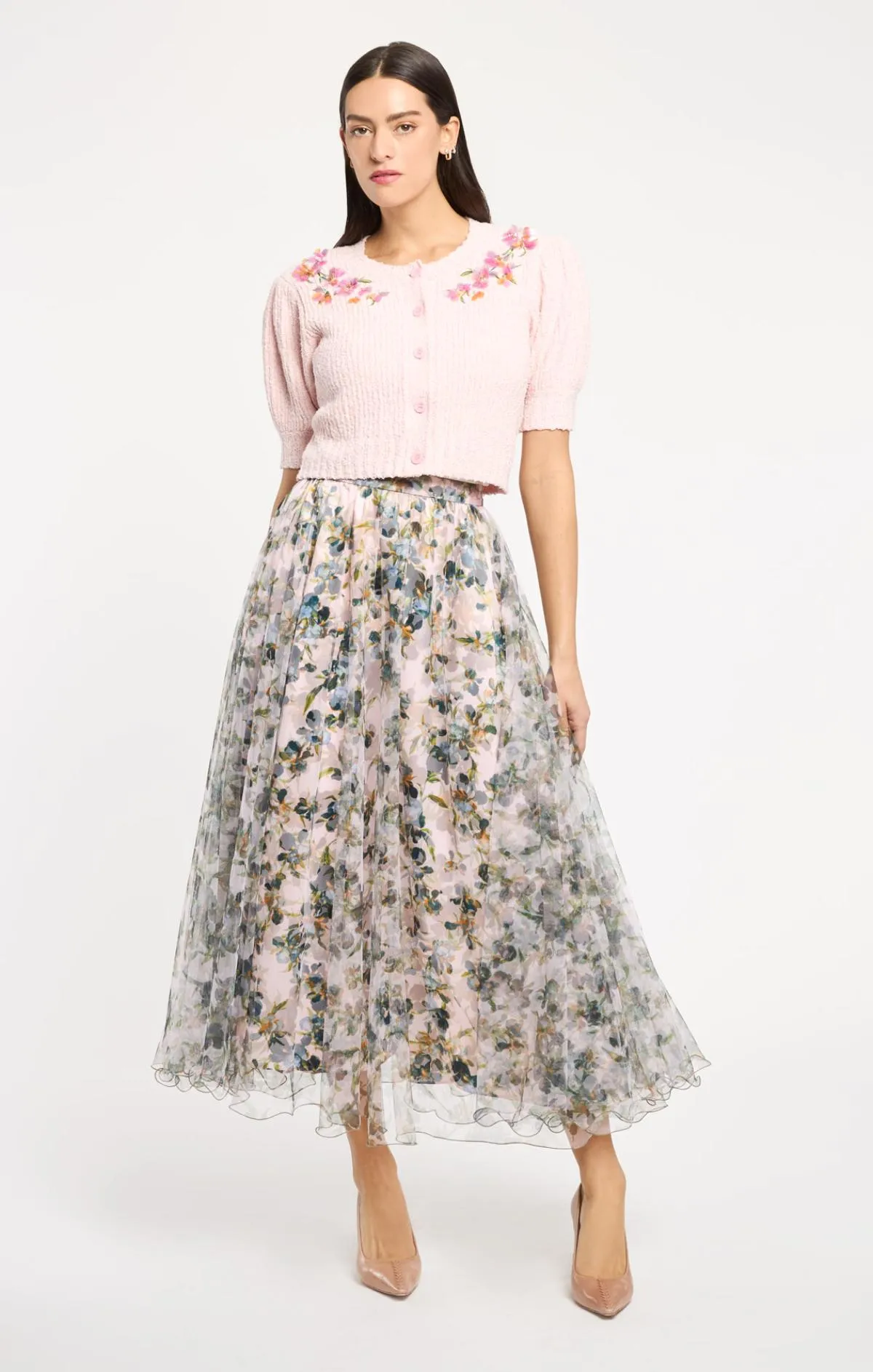 Millicent Trailing Iris Cardigan sold by cinq a sept product image thumbnail 5