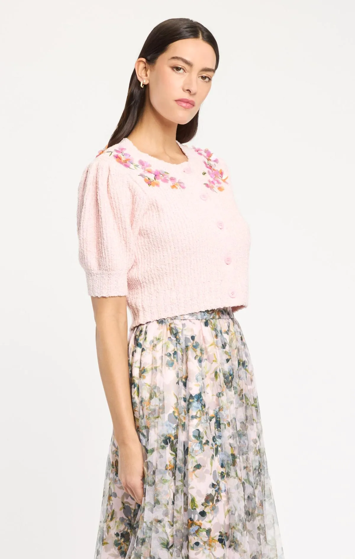 Millicent Trailing Iris Cardigan sold by cinq a sept product image thumbnail 2