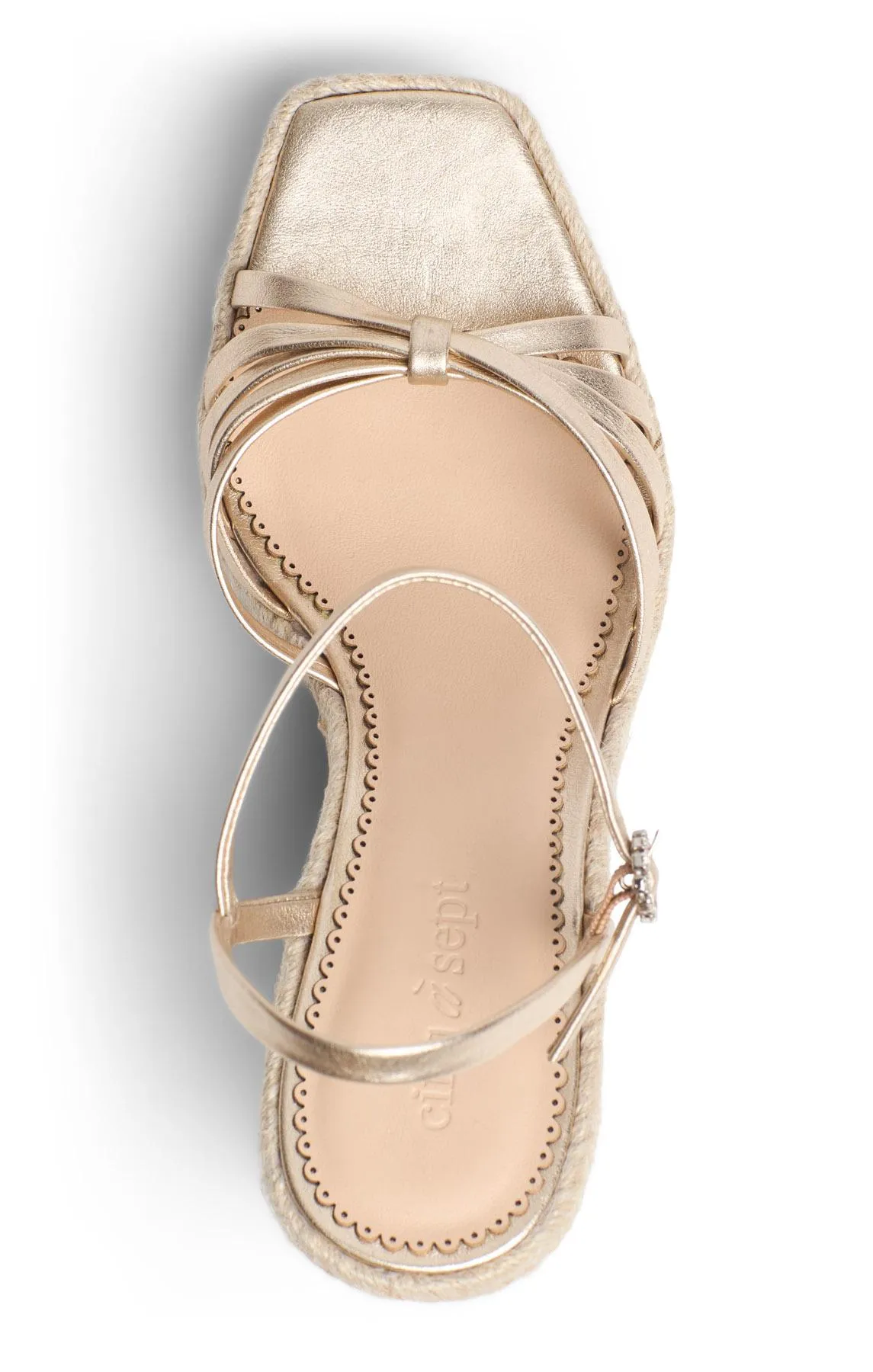 Helen Metallic Espadrille Wedge sold by cinq a sept product image thumbnail 3