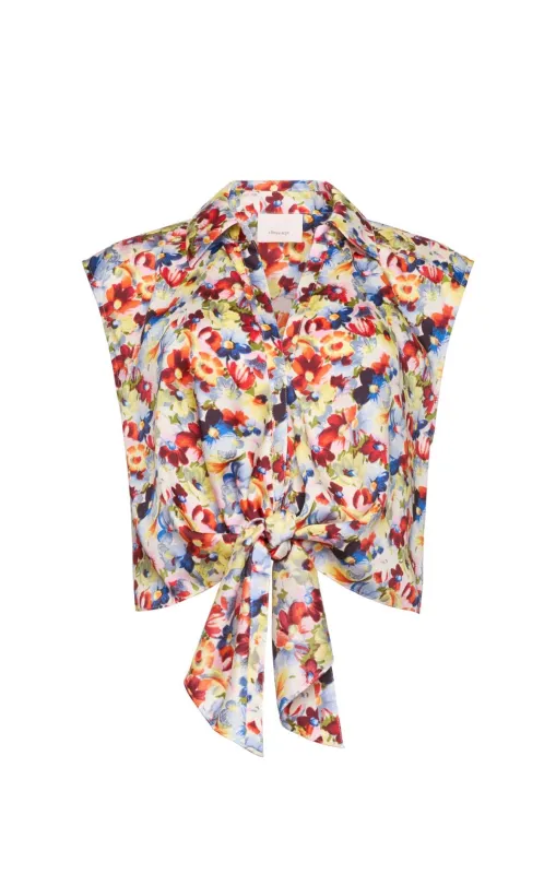 Wildflower Bunch Sleeveless Marianna Top made by cinq a sept