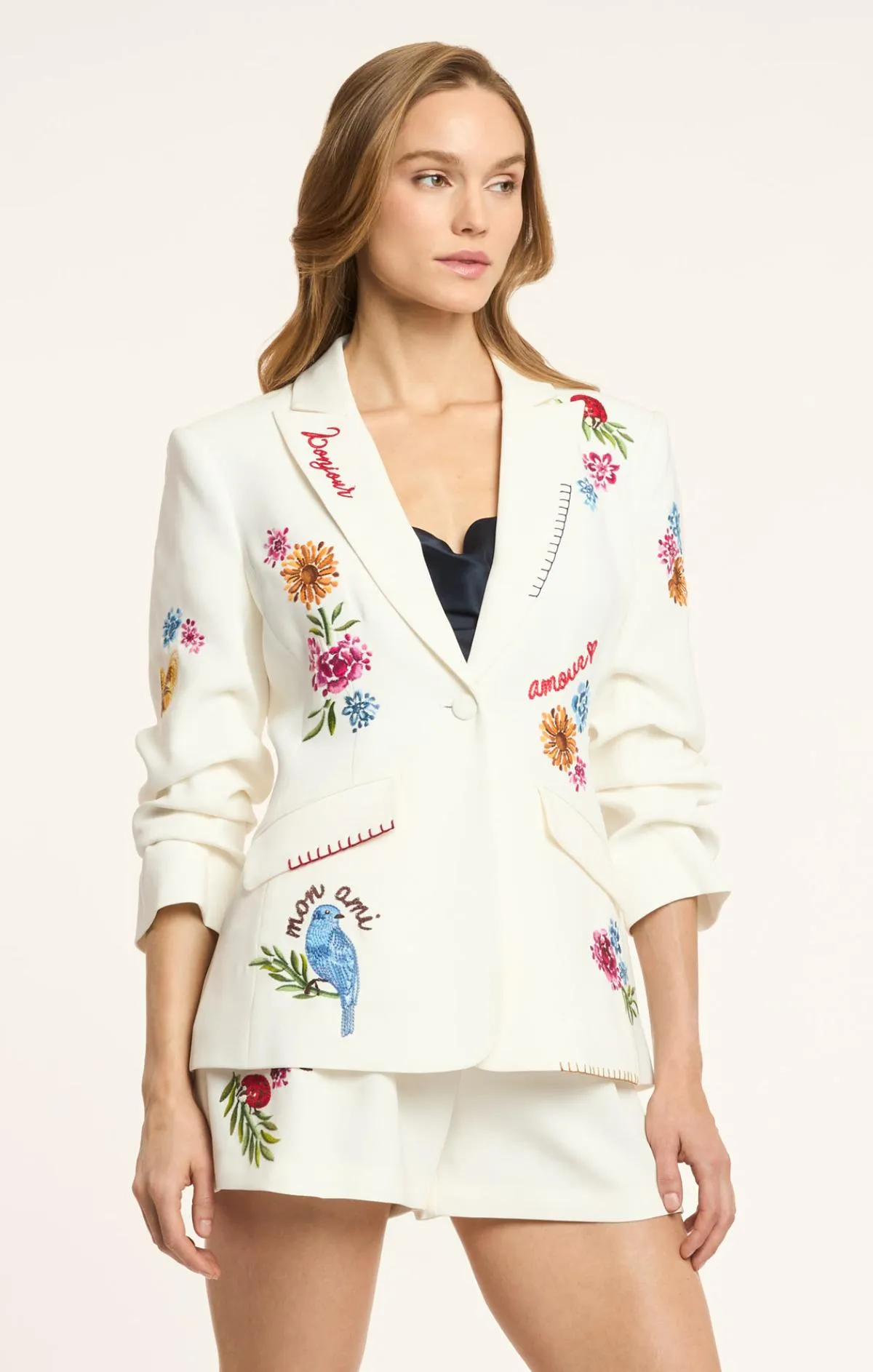 Celeste Vine Scrunched Cheyenne Blazer sold by cinq a sept product image thumbnail 3