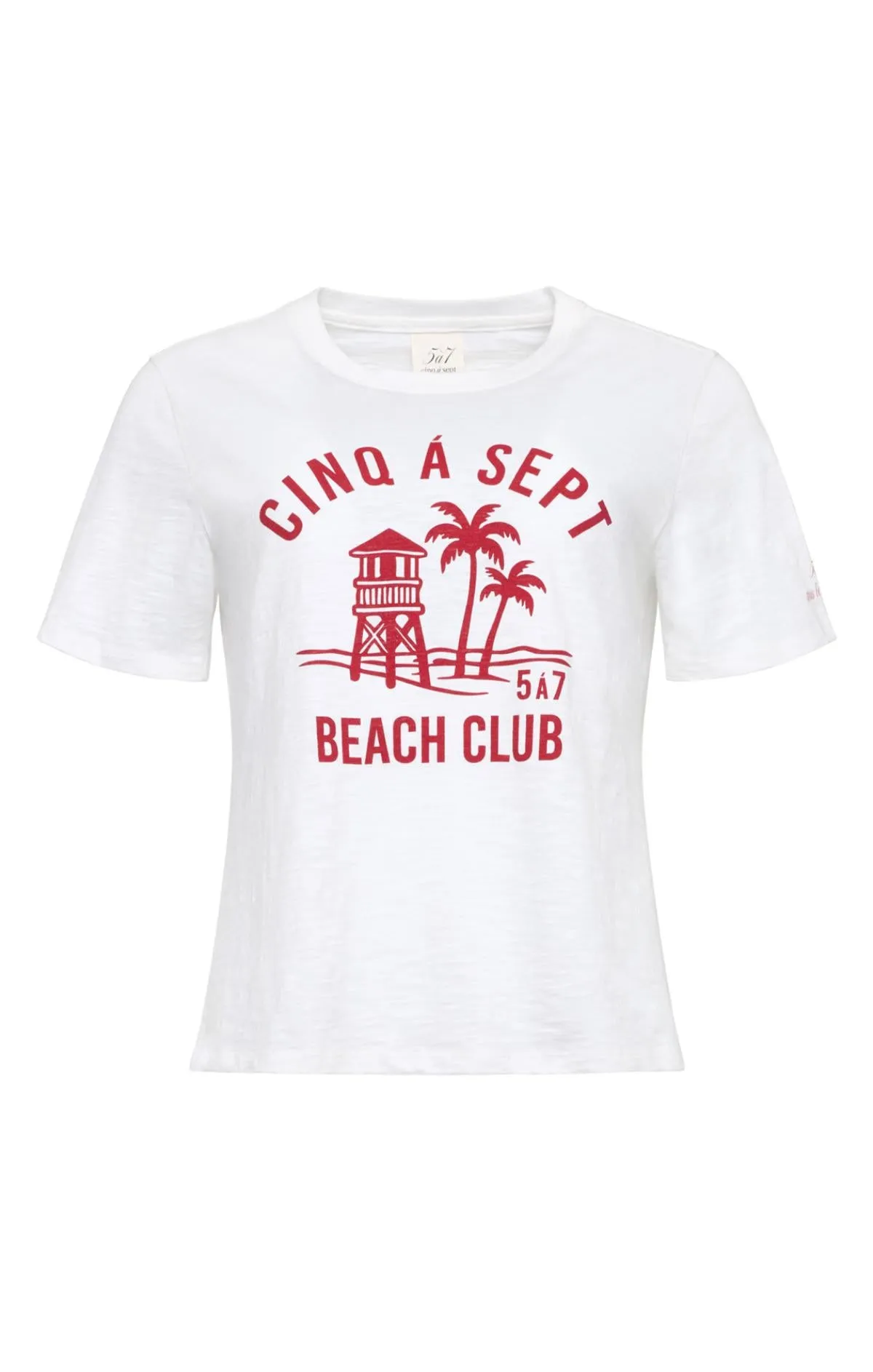 Cinq A Sept Beach Club Shrunken Tee sold by cinq a sept