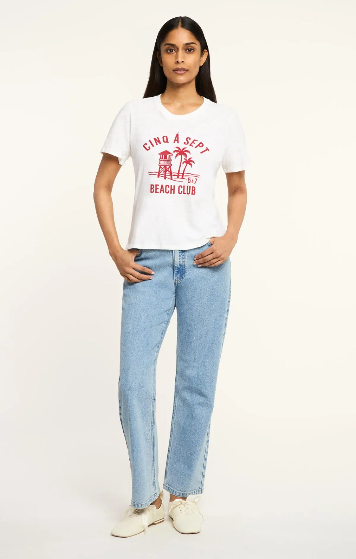 Cinq A Sept Beach Club Shrunken Tee sold by cinq a sept product image thumbnail 2