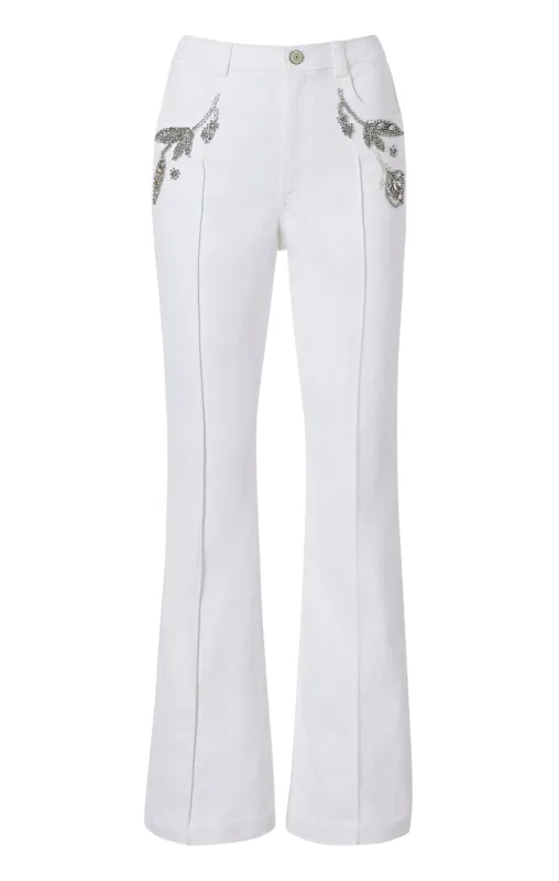 Crystal Floral Haylie Pant sold by cinq a sept