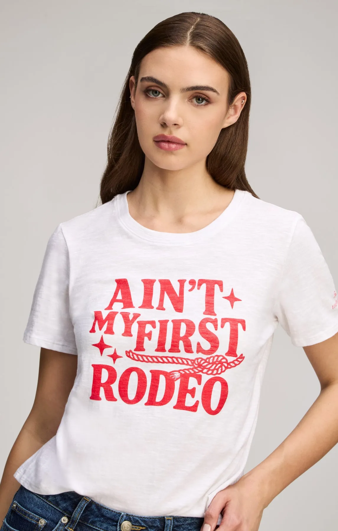 Aint My First Rodeo Shrunken Tee sold by cinq a sept product image thumbnail 2