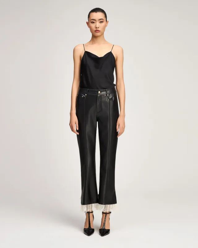 Vegan Leather Roxie Lace Maisie Pant made by cinq a sept