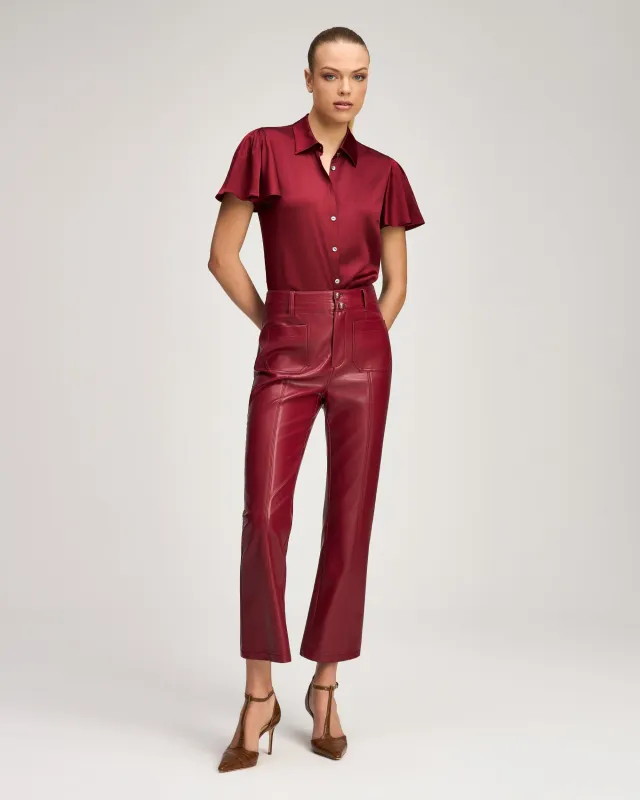 Vegan Leather Dorothea Pant made by cinq a sept