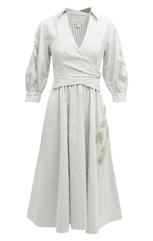 Crystal Floral Embellished Camron Dress sold by cinq a sept