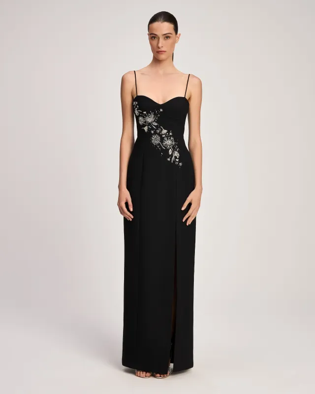 Midnight Dandelion Amelina Gown made by cinq a sept