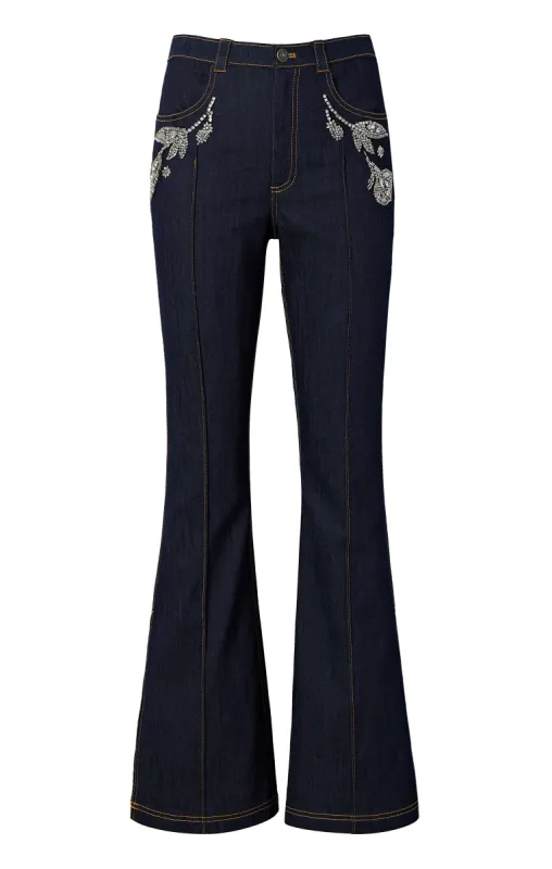 Crystal Floral Haylie Pant sold by cinq a sept