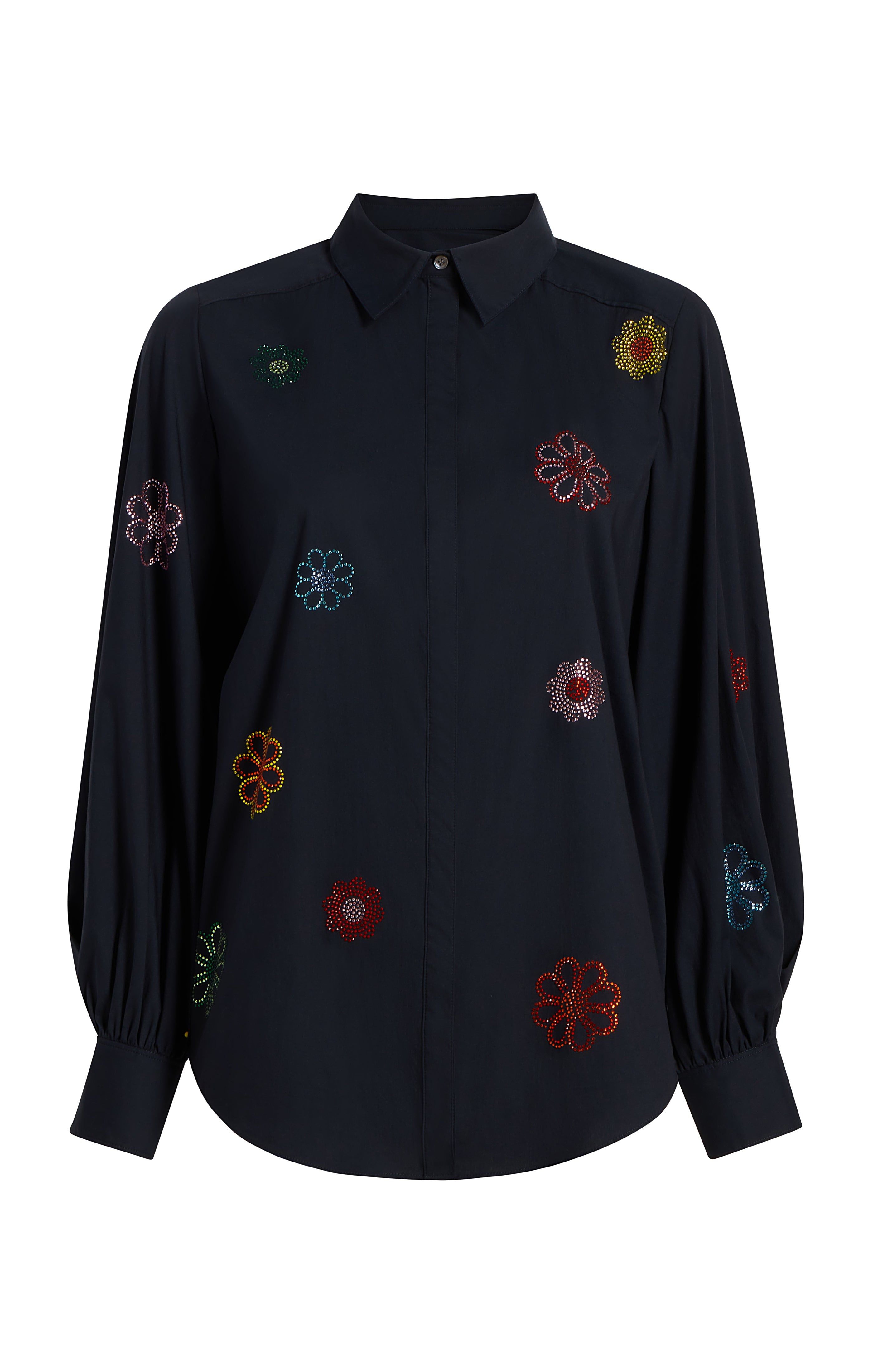 Heatset Daisy Embellished Kandice Top sold by cinq a sept