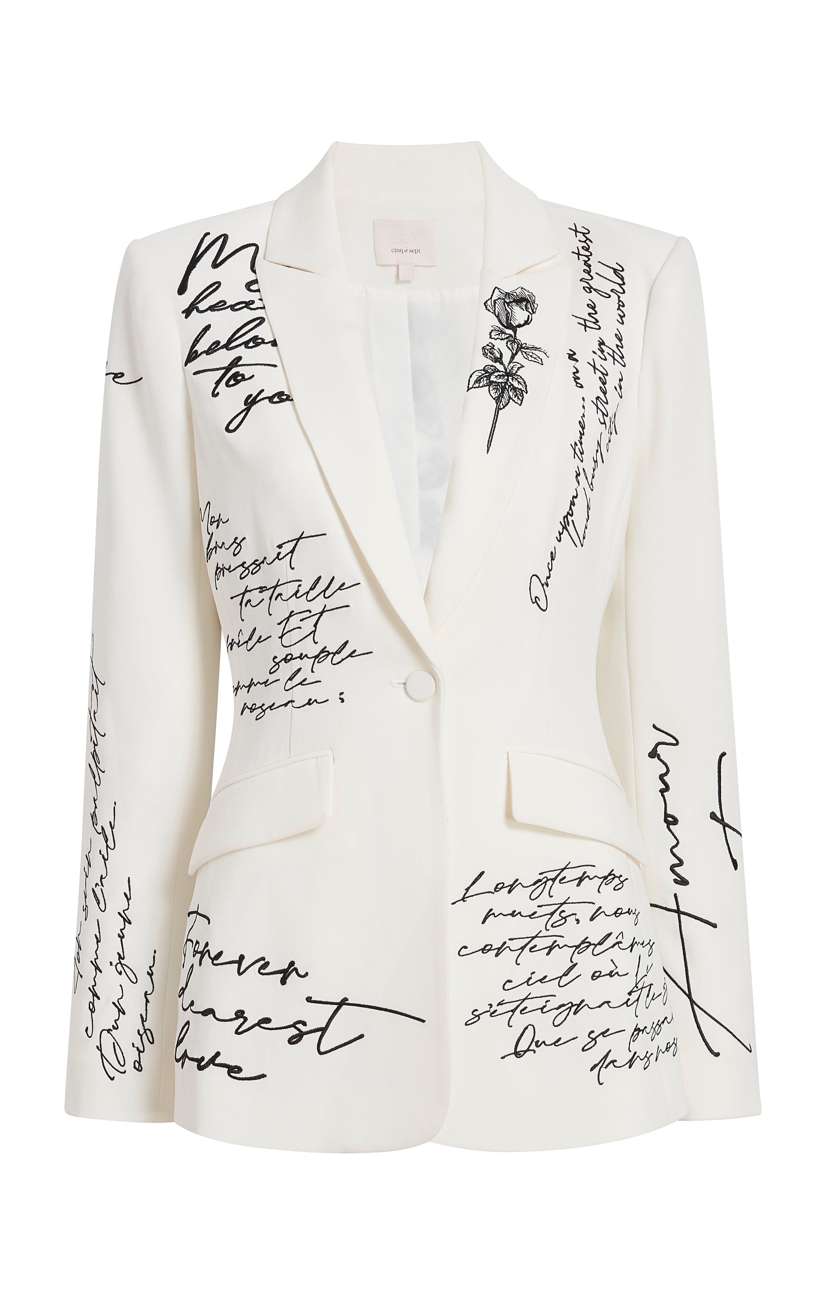 Mon Amour Embellished Cheyenne Blazer sold by cinq a sept