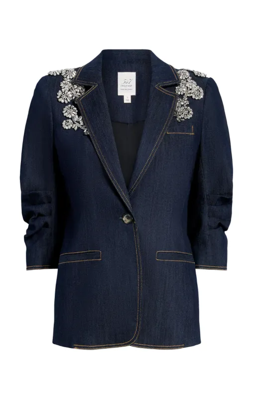 Crystal Chrysanthemum Khloe Blazer sold by cinq a sept