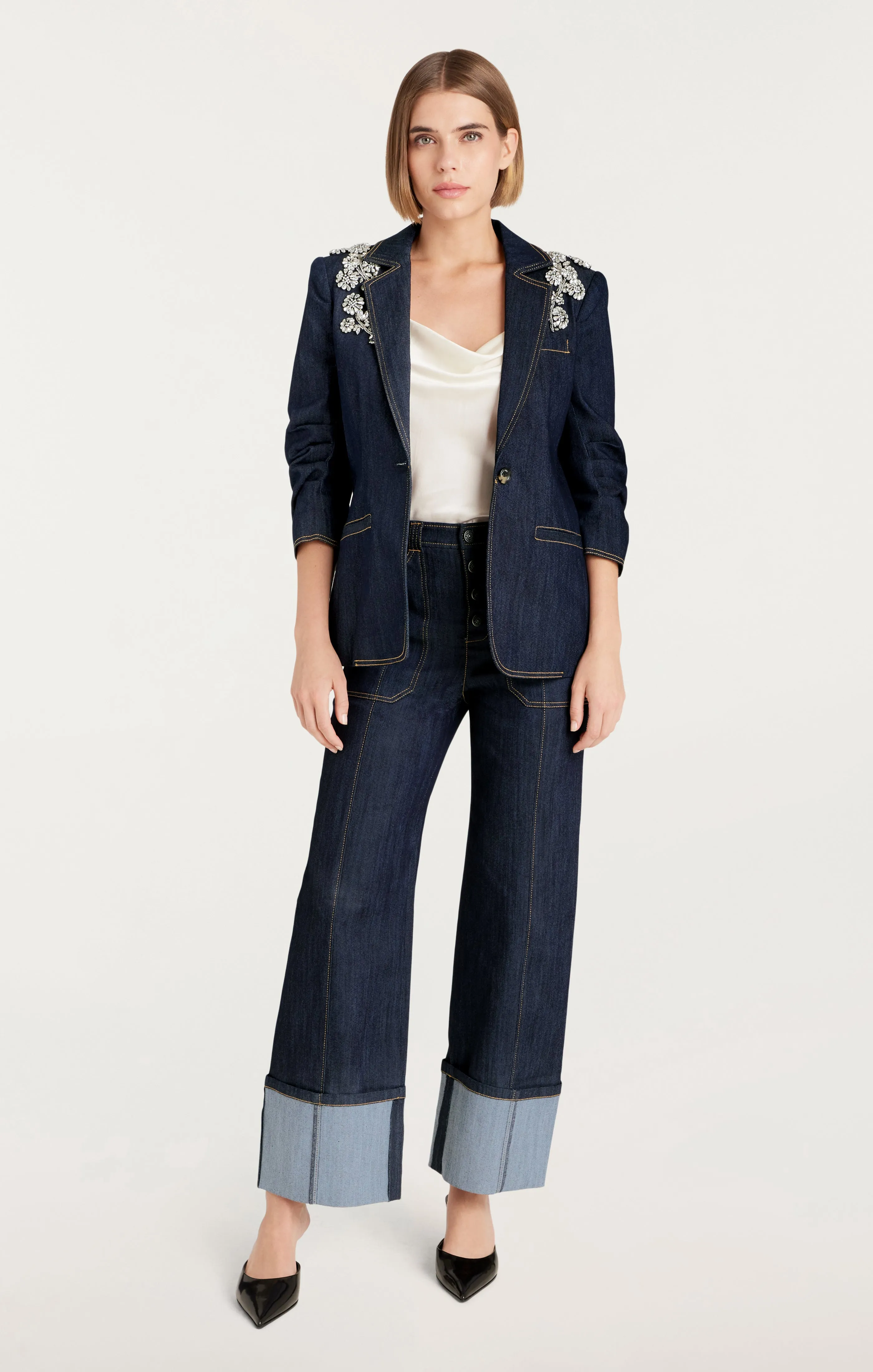 Crystal Chrysanthemum Khloe Blazer sold by cinq a sept product image thumbnail 2