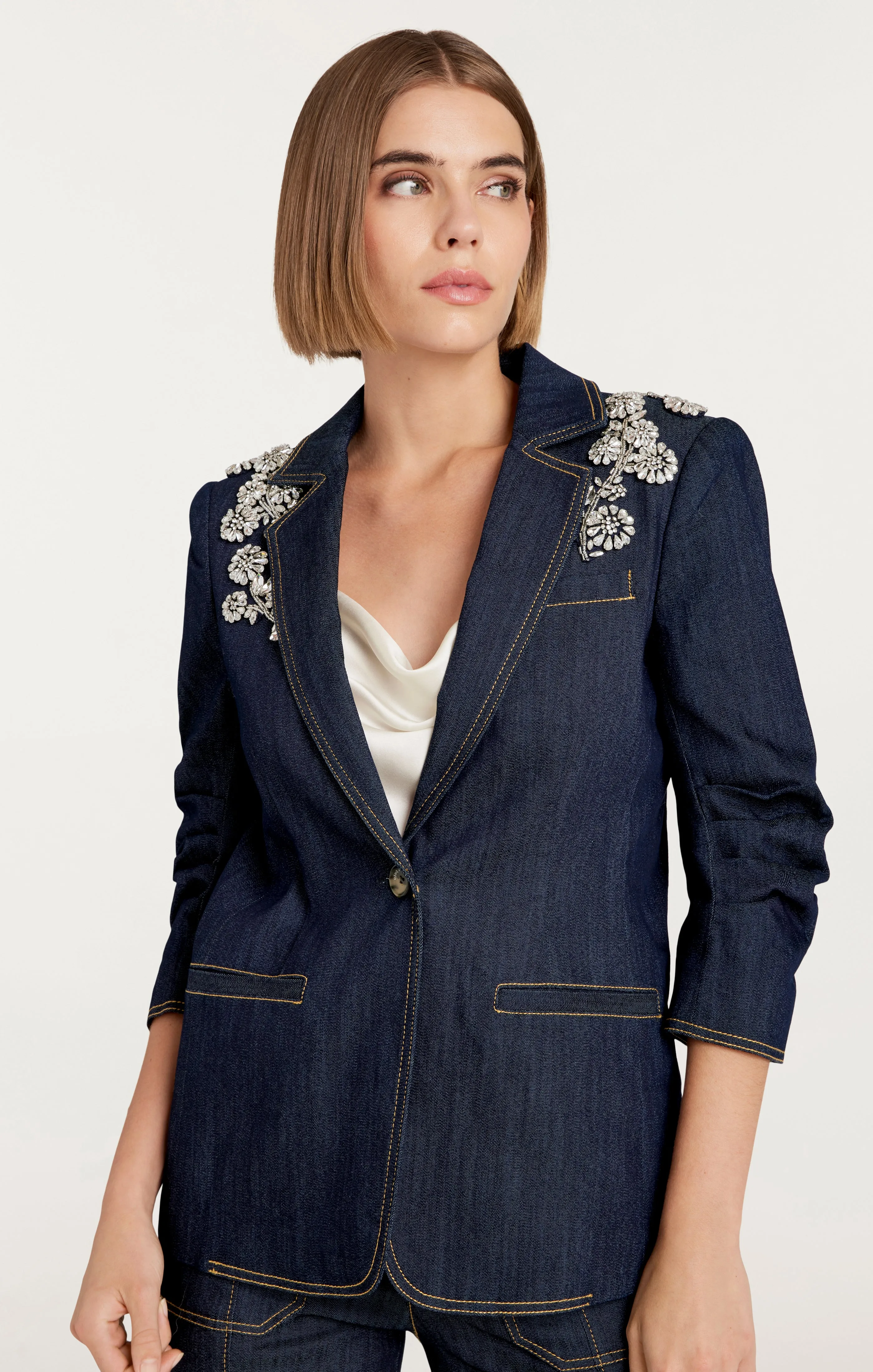 Crystal Chrysanthemum Khloe Blazer sold by cinq a sept product image thumbnail 5