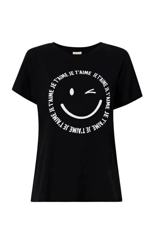 Smiley Je Taime Tee sold by cinq a sept