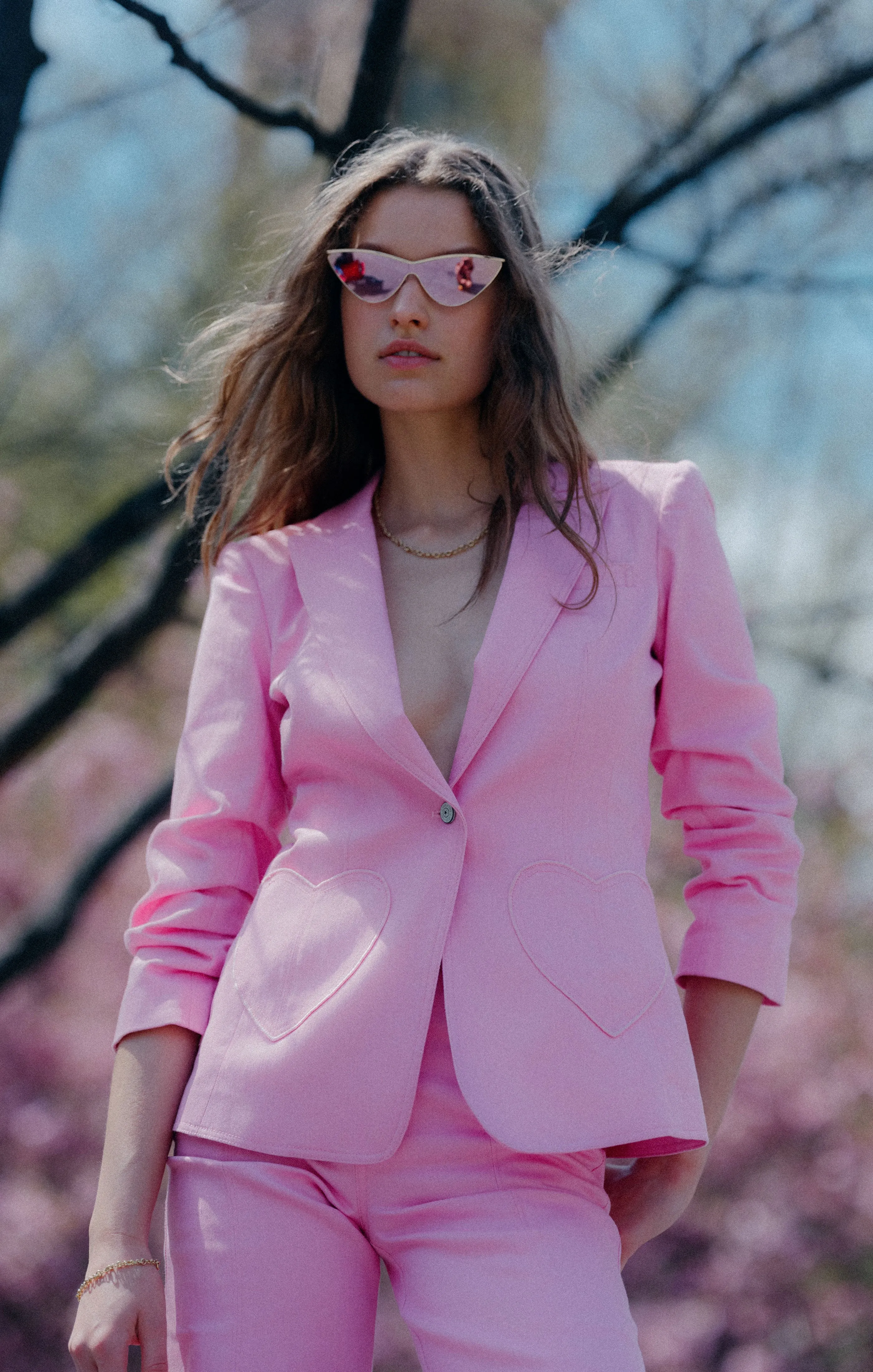 Heart Embroidery Louisa Blazer sold by cinq a sept product image thumbnail 2