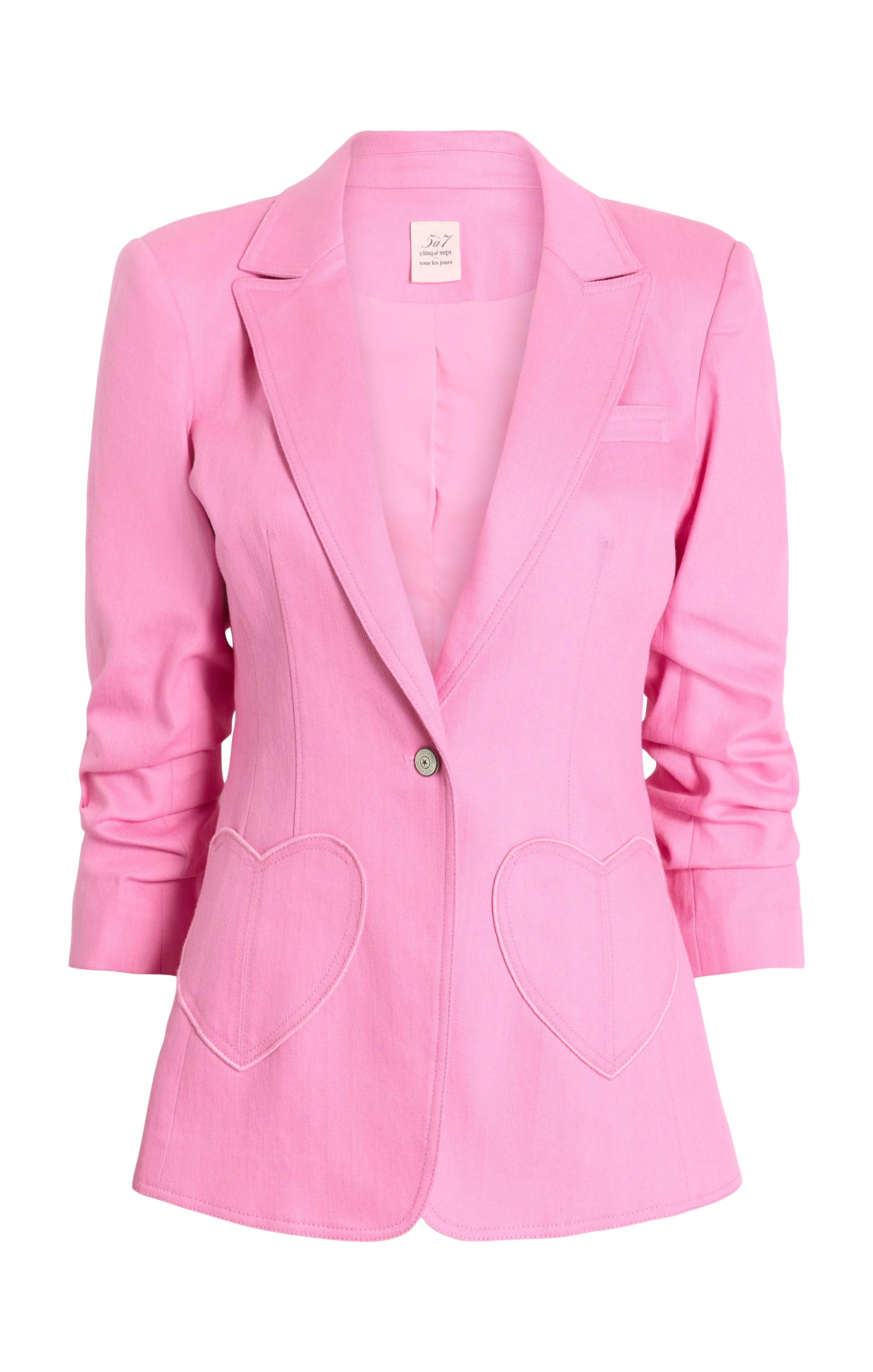 Heart Embroidery Louisa Blazer sold by cinq a sept