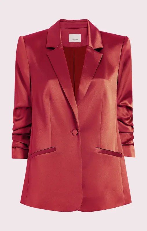 Satin Kylie Blazer sold by cinq a sept