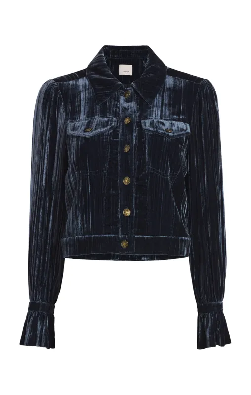 Crushed Velvet Dillon Jacket sold by cinq a sept