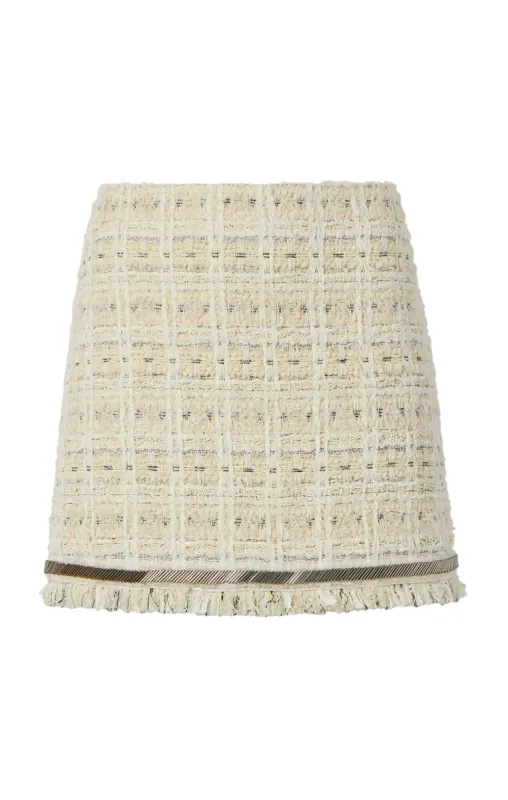 Metallic Beaded Doris Skirt sold by cinq a sept