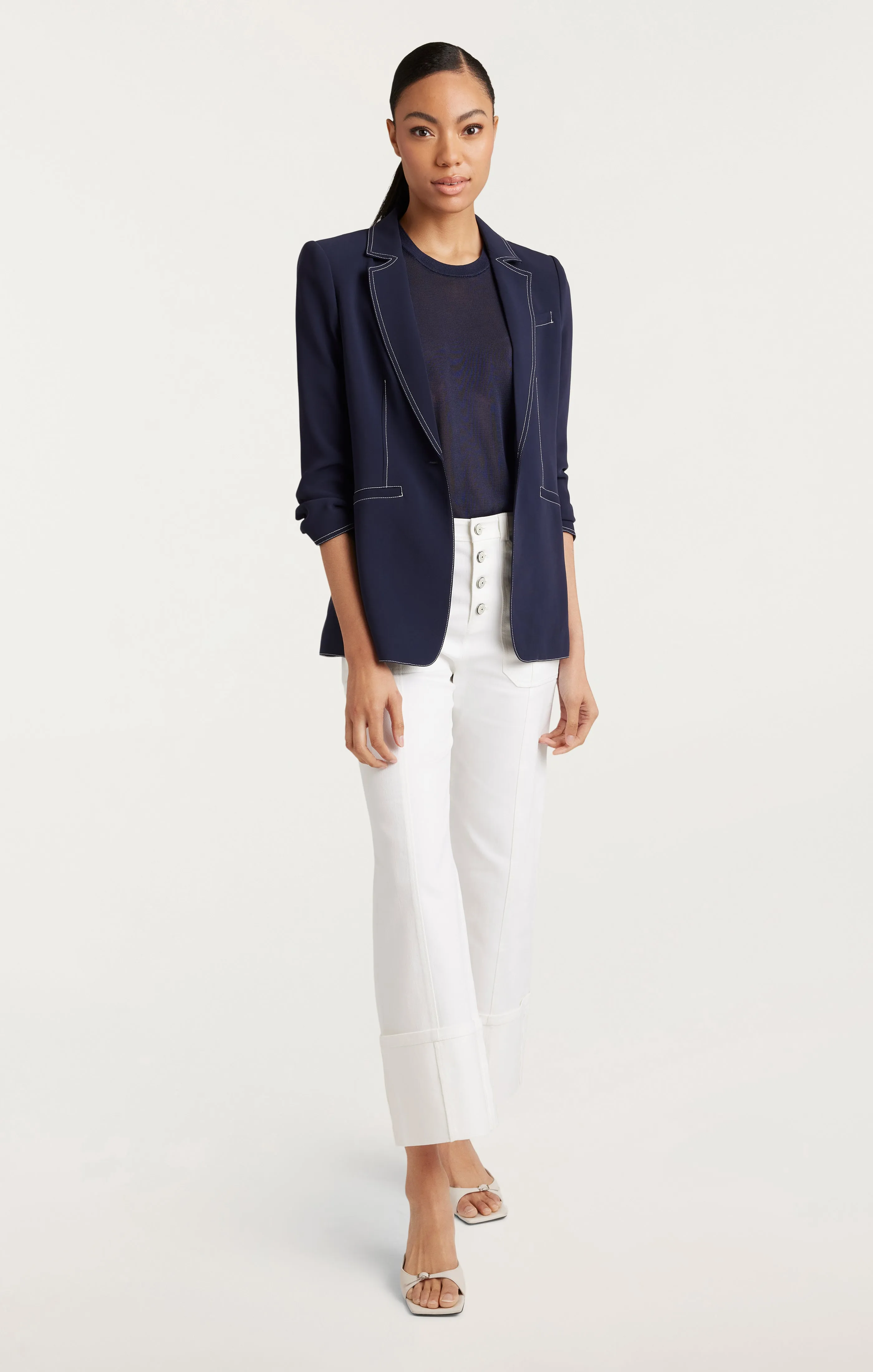 Crepe Khloe Blazer sold by cinq a sept product image thumbnail 3