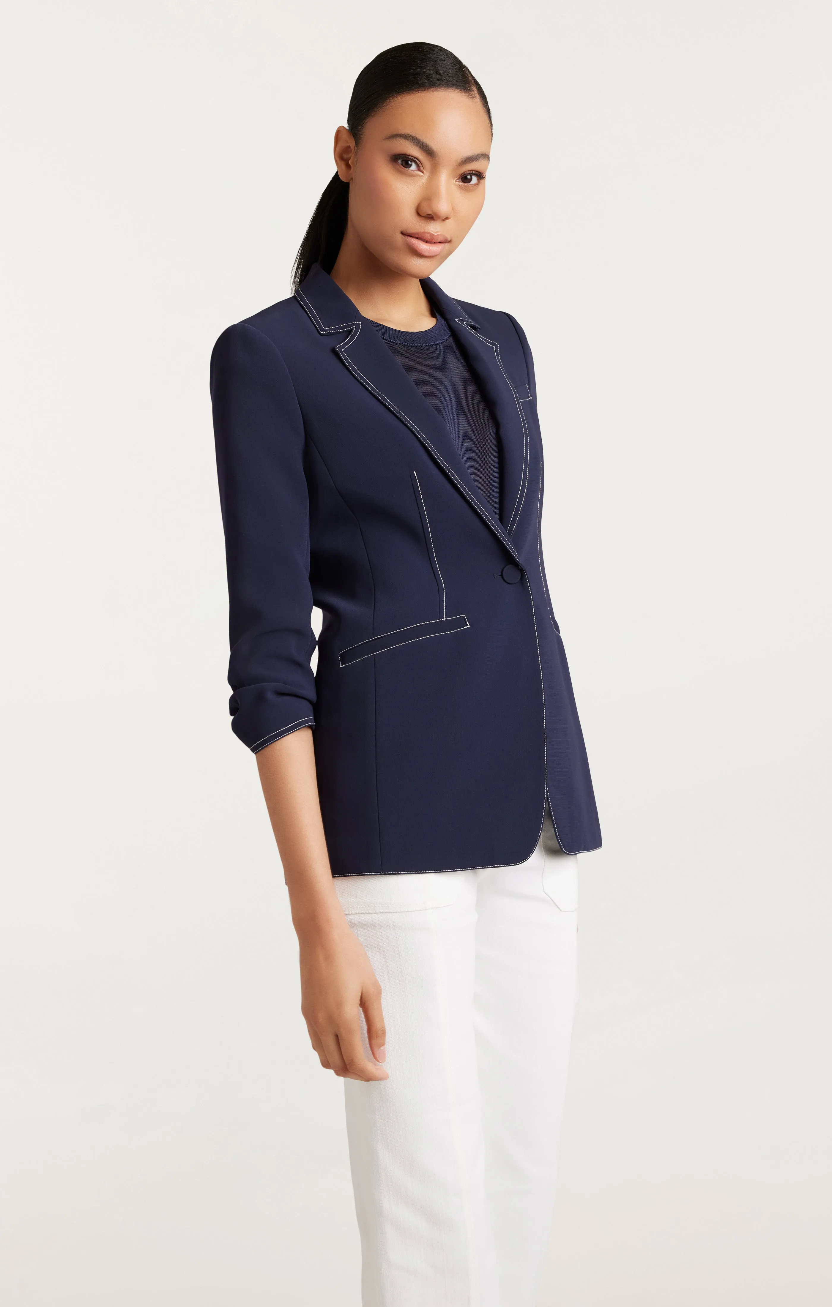 Crepe Khloe Blazer sold by cinq a sept product image thumbnail 4