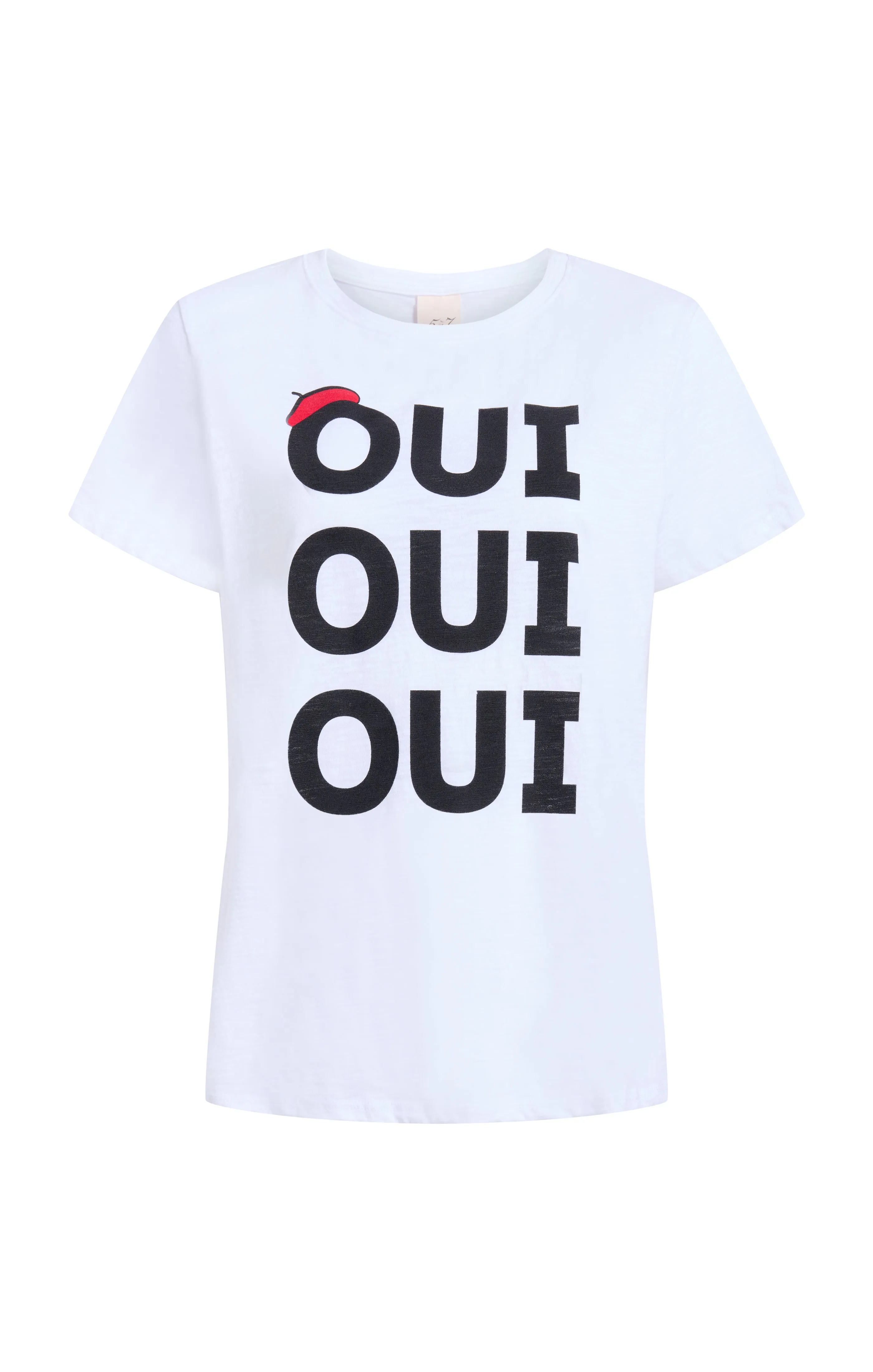 Oui Oui Oui Shrunken Tee sold by cinq a sept