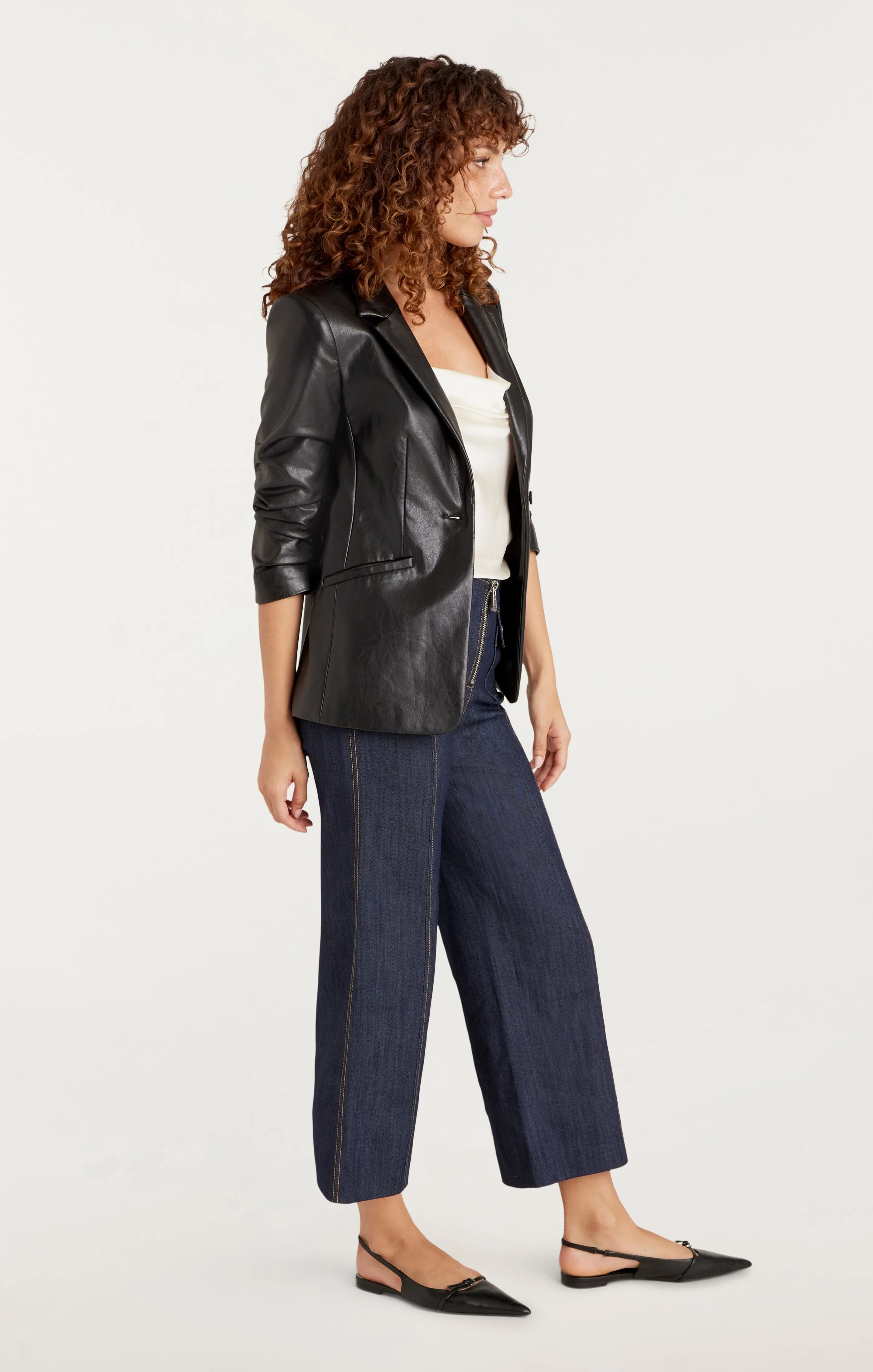 Vegan Leather Kylie Blazer sold by cinq a sept product image thumbnail 3