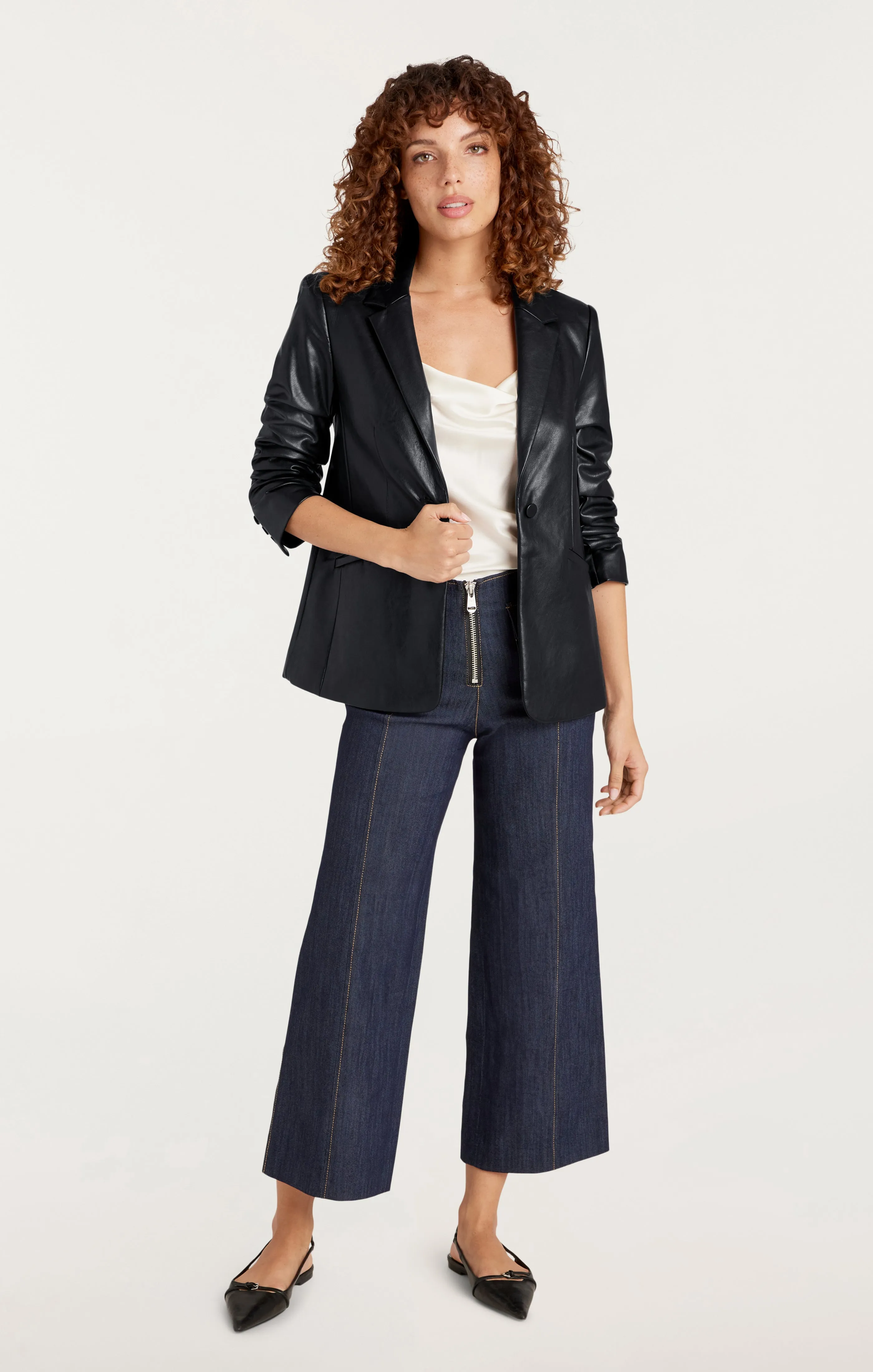 Vegan Leather Kylie Blazer sold by cinq a sept product image thumbnail 2