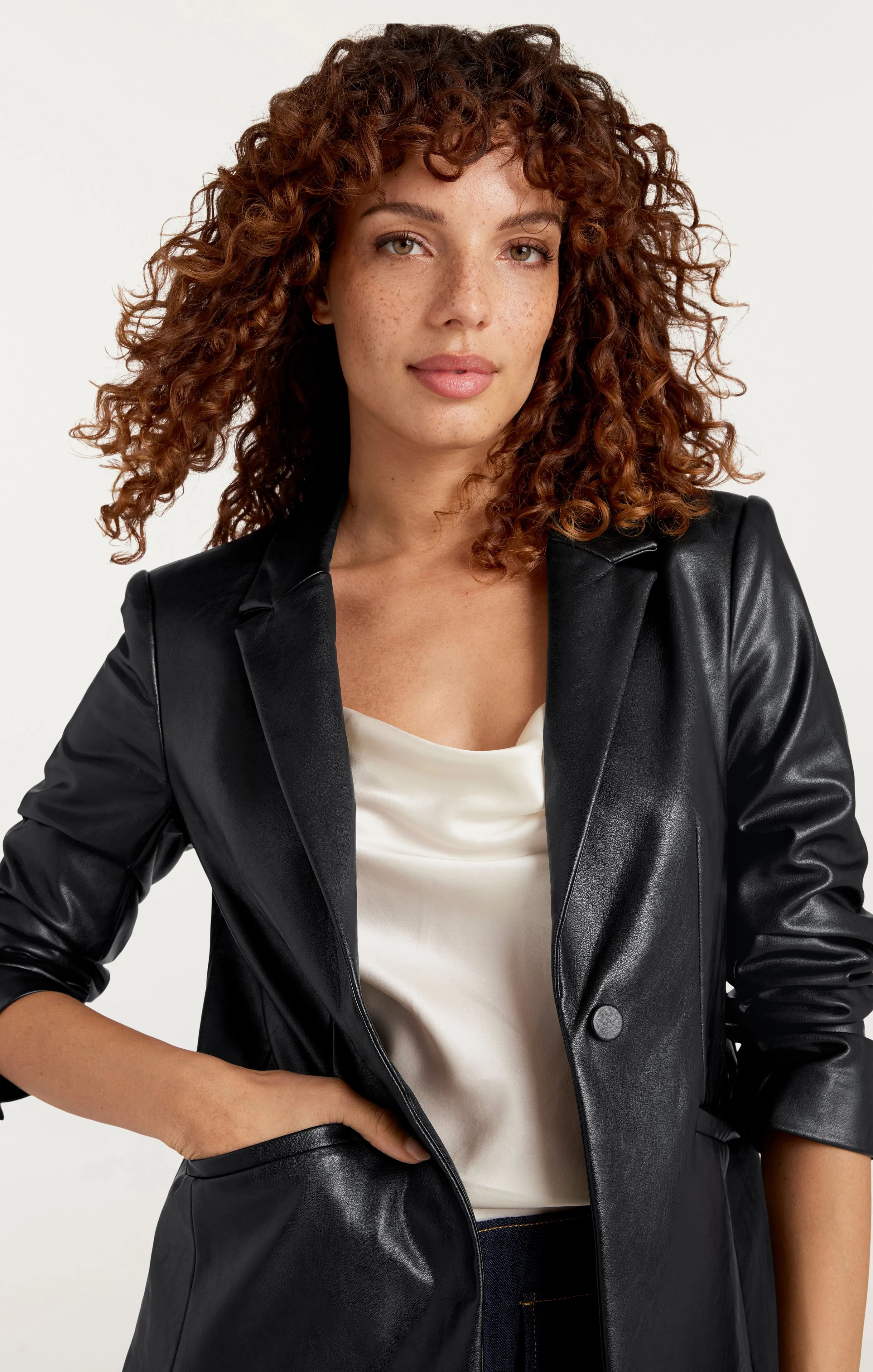 Vegan Leather Kylie Blazer sold by cinq a sept product image thumbnail 5