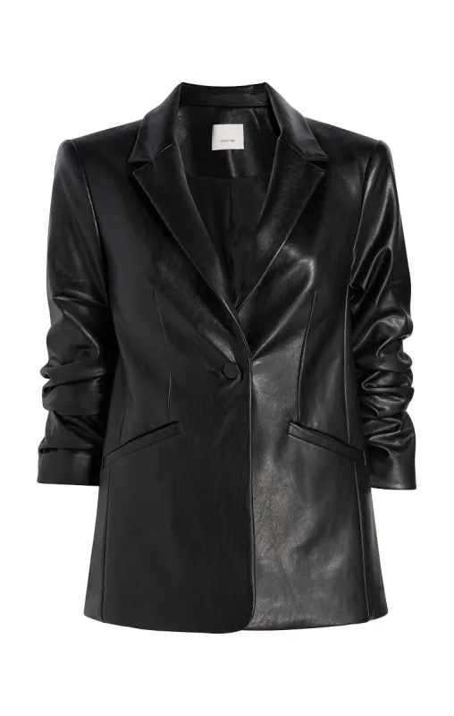 Vegan Leather Kylie Blazer sold by cinq a sept